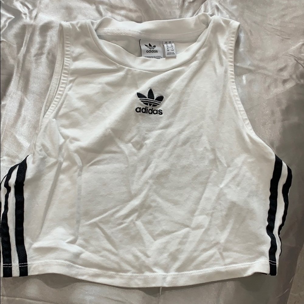 adidas cropped tank